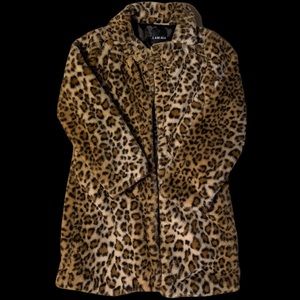 Iamgia cheetah print faux fur jacket